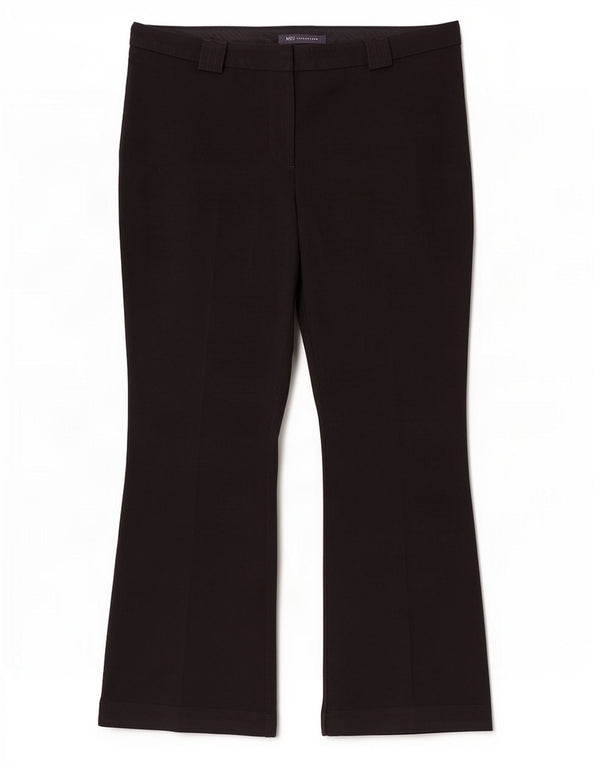Marks & Spencer Womens Bootcut Suit Trousers UK 12 Medium W30 L27 Black