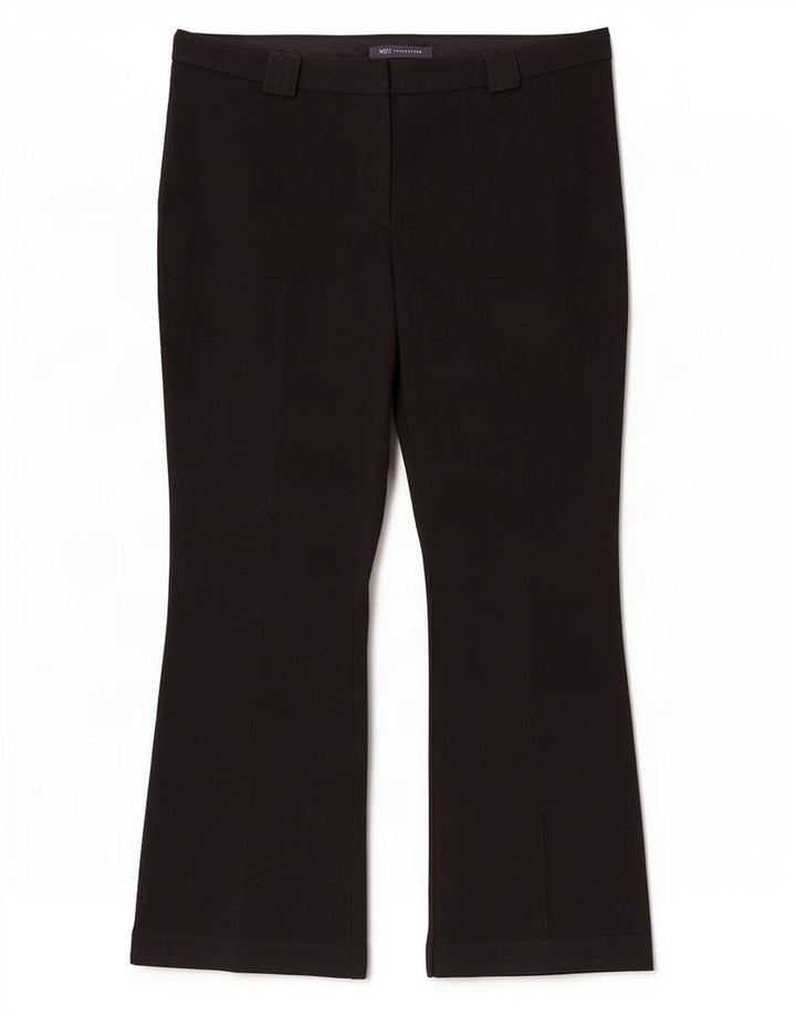 Marks & Spencer Pantalon de costume bootcut pour femme UK 12 Medium W30 L27 Noir