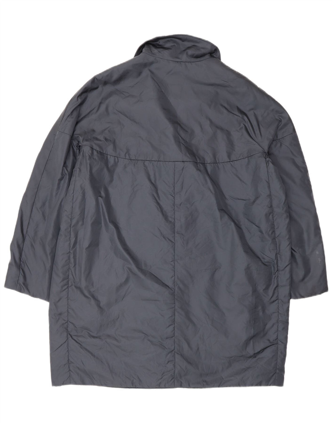 Aspesi Manteau rembourré coupe ample pour femme UK 16 Large Bleu Polyamide