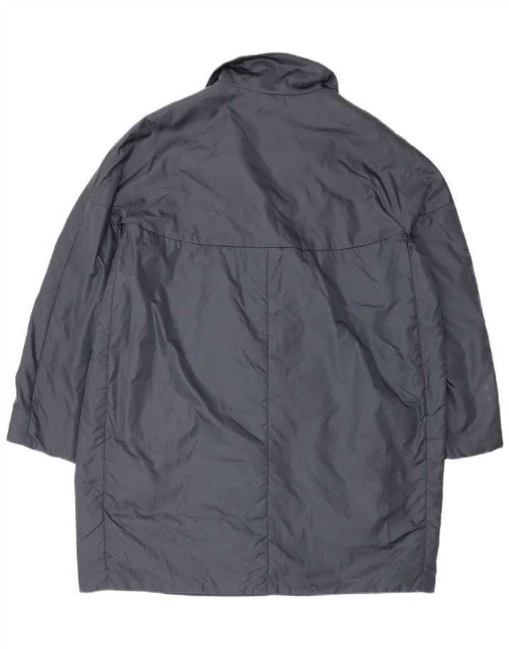 Aspesi Manteau rembourré coupe ample pour femme UK 16 Large Bleu Polyamide