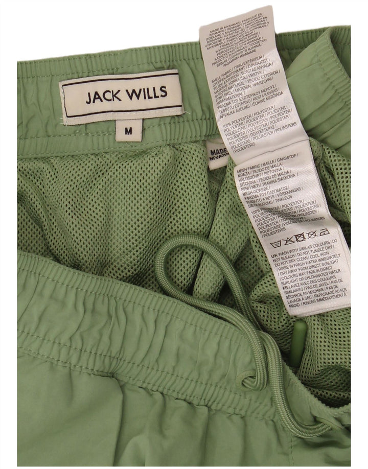 Jack Wills Short de sport pour homme en polyester vert moyen