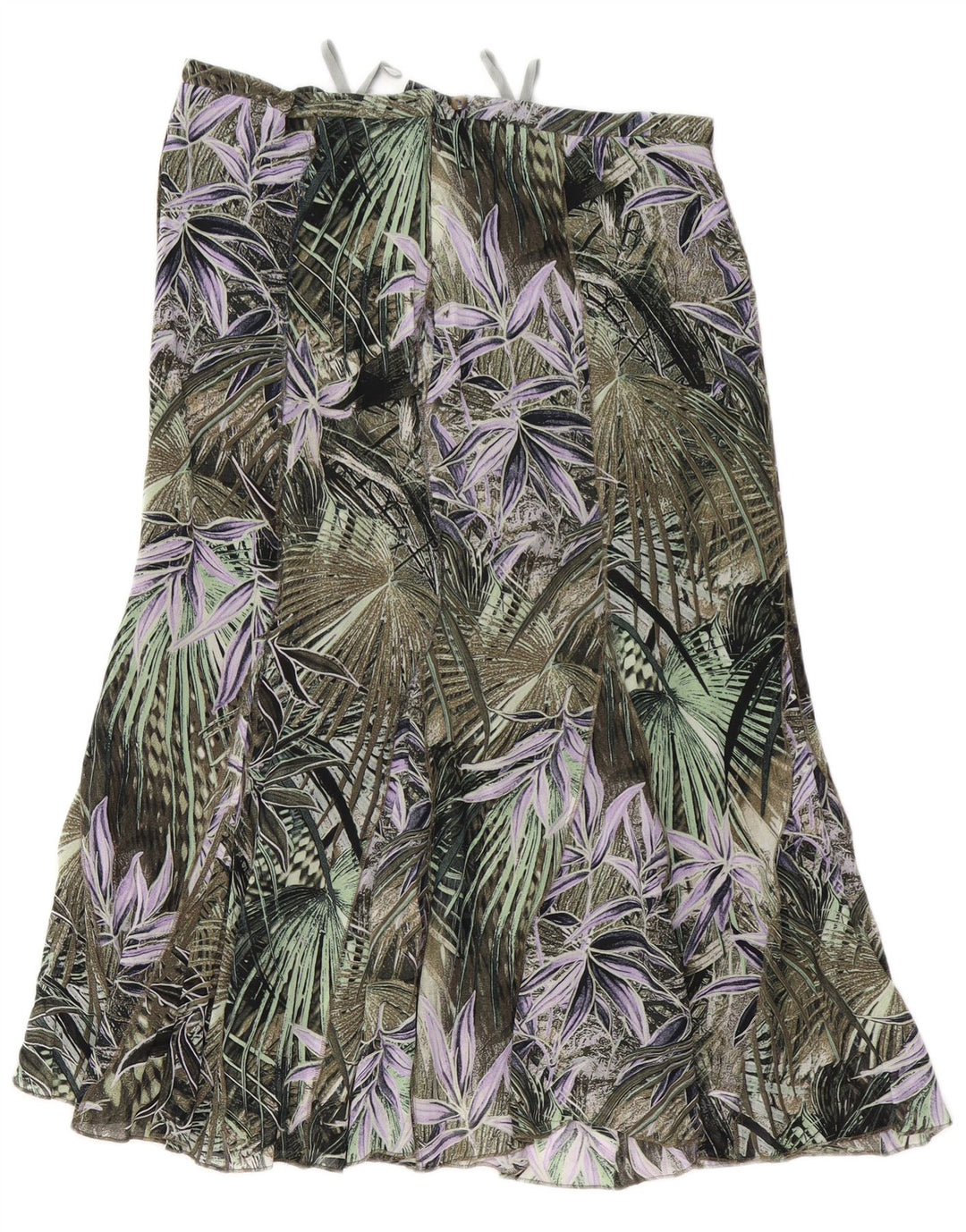 GELCO Jupe trompette taille haute pour femme UK 16 Large W32 Vert Floral