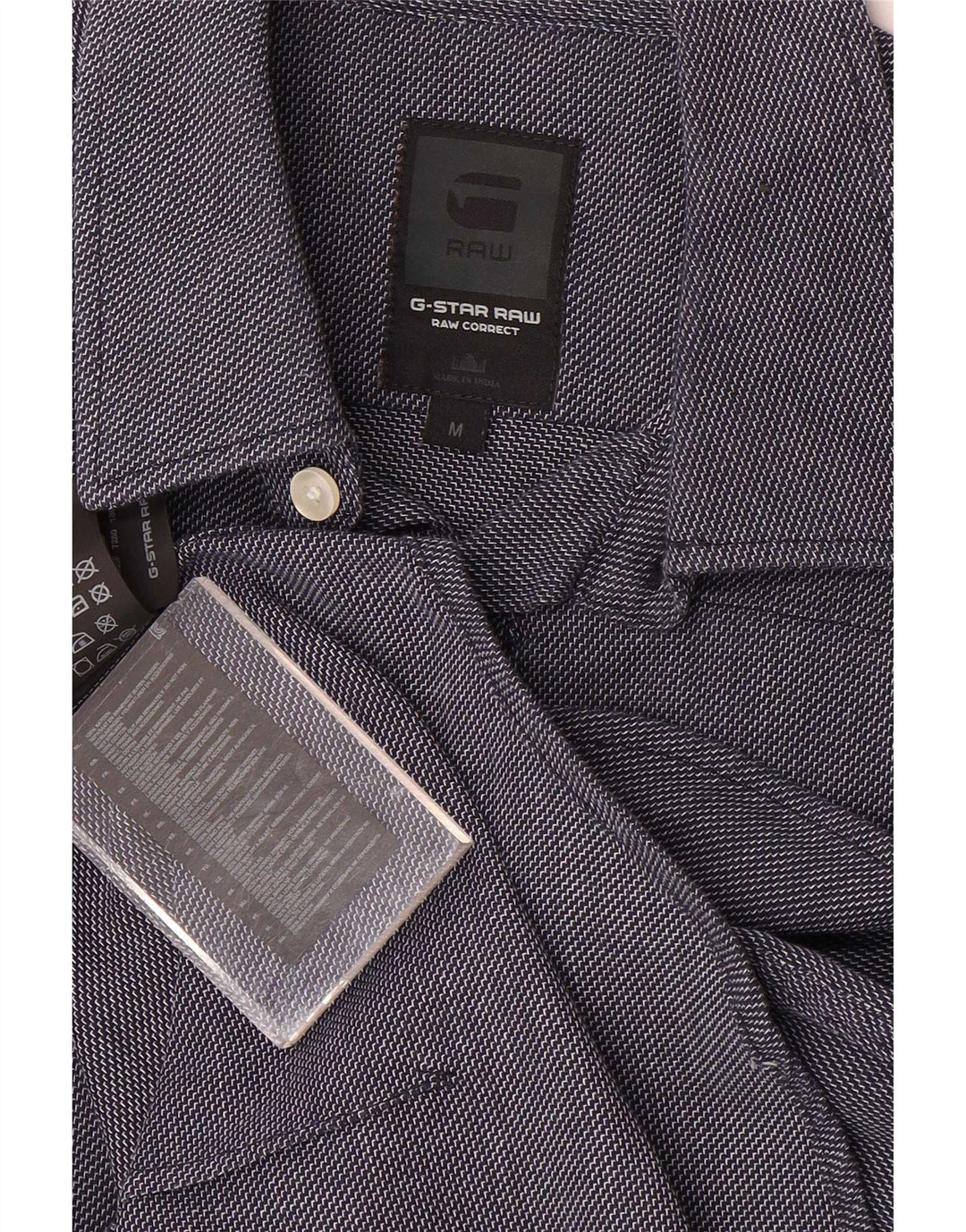G-Star Chemise Homme Bleu Marine Moyen Géométrique Coton