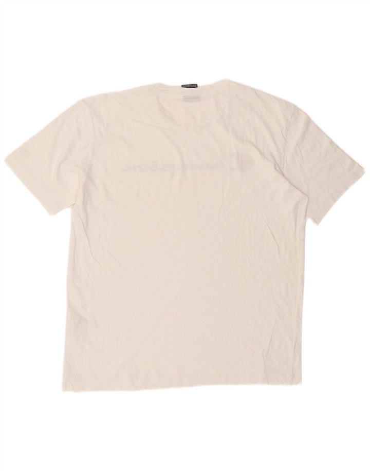 Champion T-Shirt Graphique Homme Blanc Moyen Coton