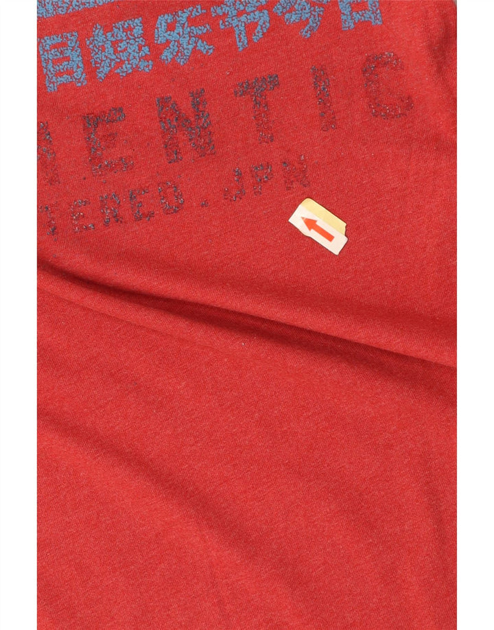 SUPERDRY T-Shirt Graphique Homme Petit Rouge Coton