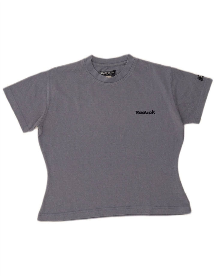 Reebok T-shirt court pour femme UK 10 Small Gris