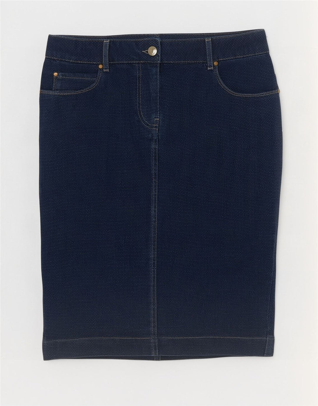 Marina Yachting Jupe En Jean Femme W28 Bleu Marine Moyen