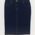 Marina Yachting Jupe En Jean Femme W28 Bleu Marine Moyen