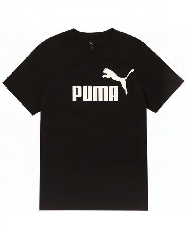Puma T-shirt graphique pour hommes, grand, noir, coton