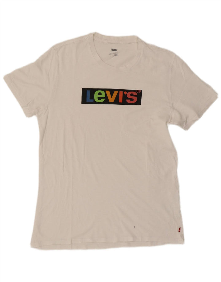 Levi's Tee-Shirt Graphique Homme Blanc Large