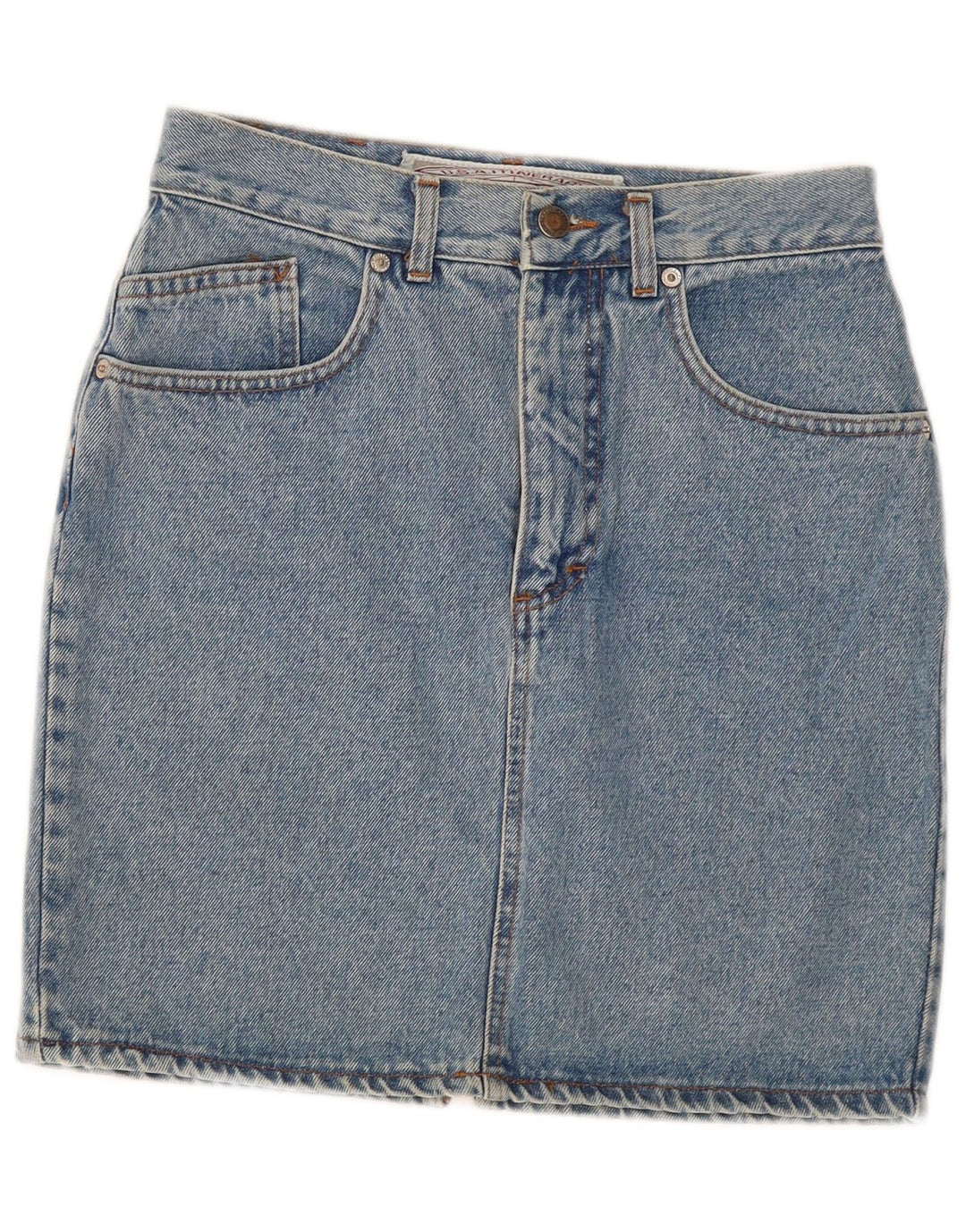 Tavarner Femme Mini Jupe En Jean W30 Bleu Moyen Coton