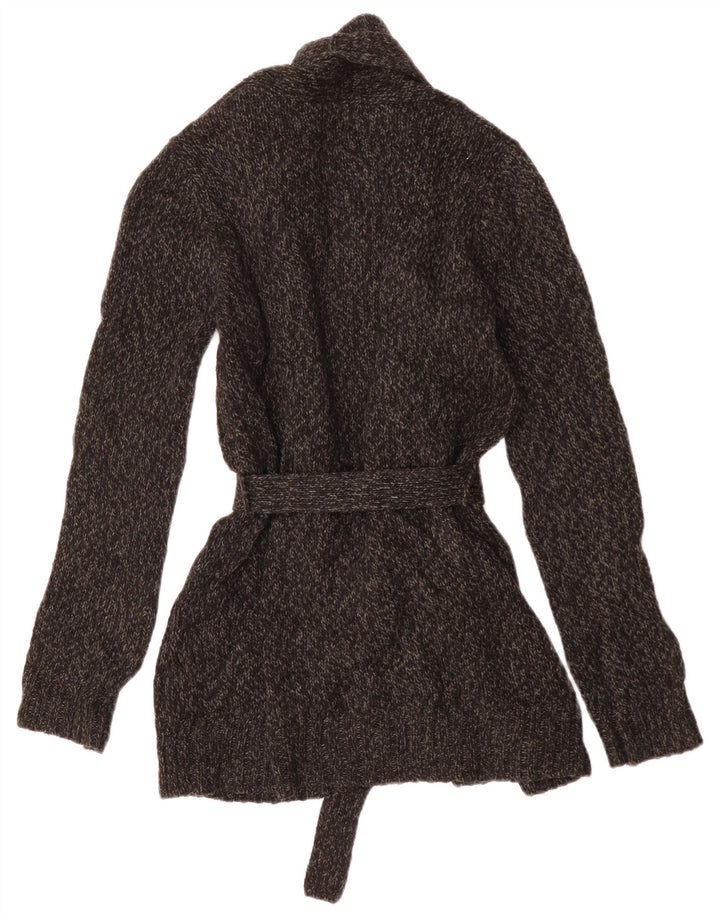 LEVI'S Cardigan surdimensionné pour femme UK 10 Petit acrylique moucheté gris