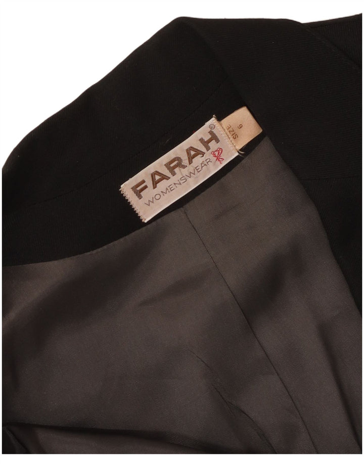 Farah Veste blazer à 2 boutons pour femme UK 6 XS Noir