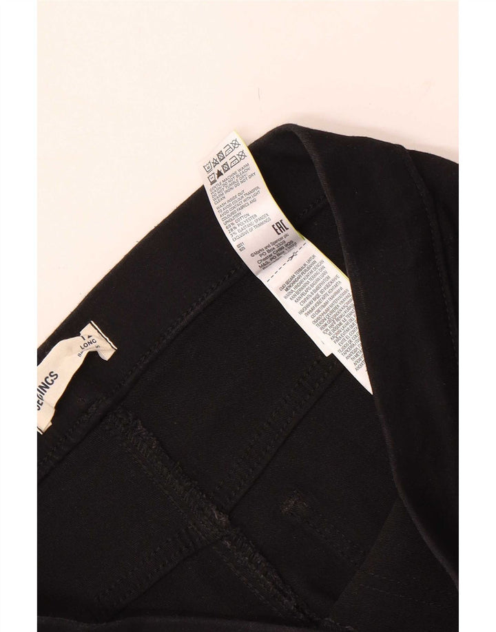 Marks & Spencer Jean Jegging Femme UK 12 Moyen W30 L30 Coton Noir