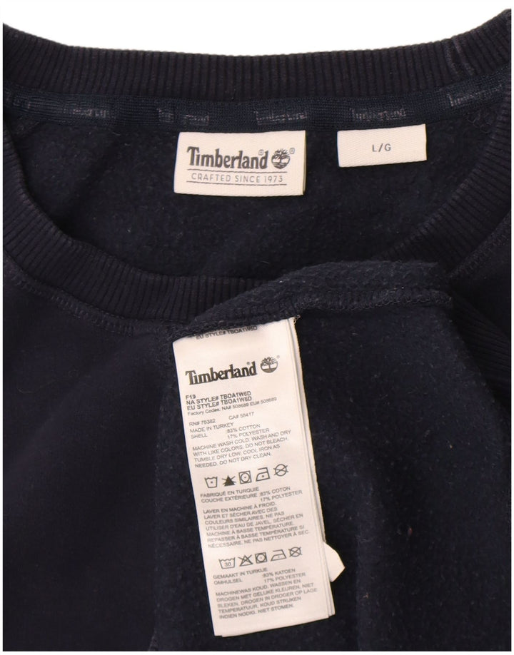 Timberland Sweat-shirt pour homme en coton bleu marine Taille L