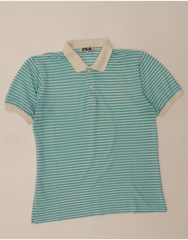 Fila Polo Homme IT 48 Medium Turquoise Pinstripe