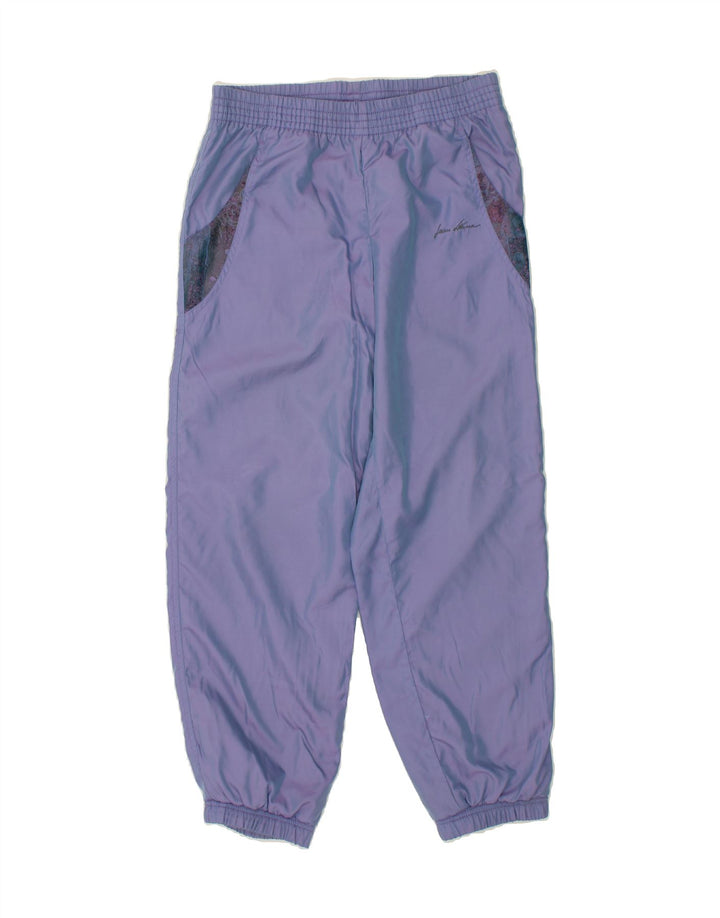 VINTAGE Womens Tracksuit Trousers Joggers EU 38 Medium Purple Polyester Vintage Vintage and Second-Hand Vintage from Messina Hembry 