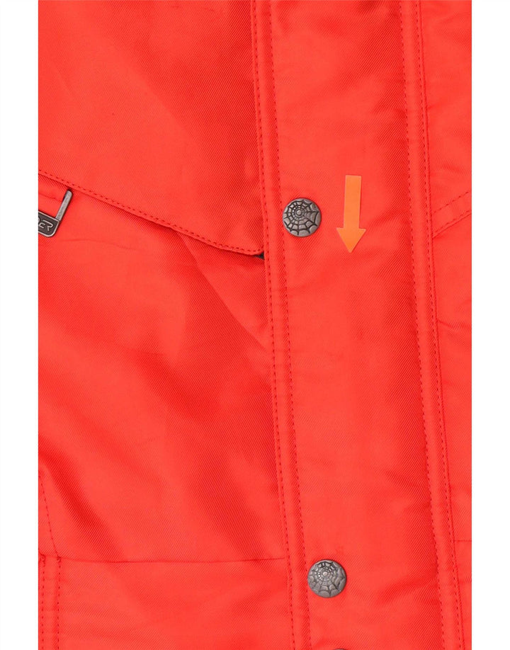 Spyder Veste de ski à capuche pour garçon 11-12 ans Rouge Colorblock Polyester