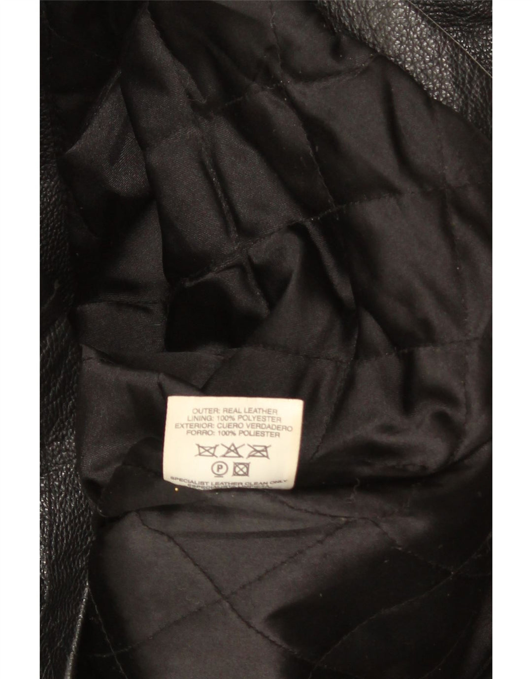 St. Bernard Veste en cuir pour homme UK 41 Large Noir