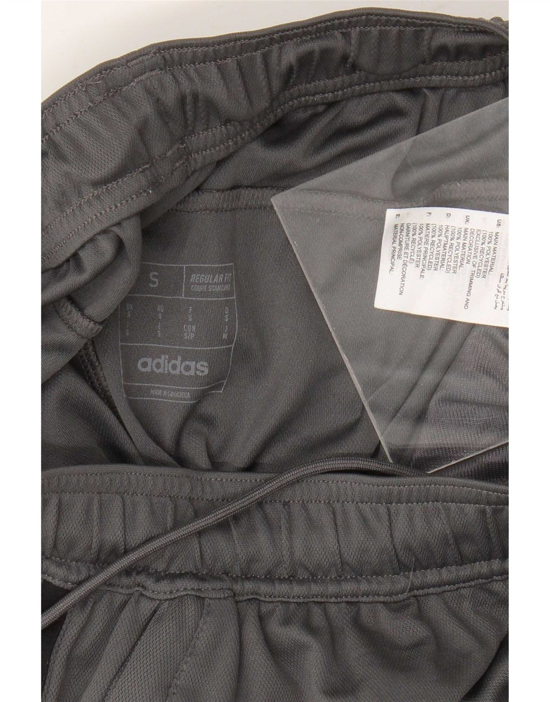 Adidas Short de sport coupe régulière pour homme, petit, gris, polyester