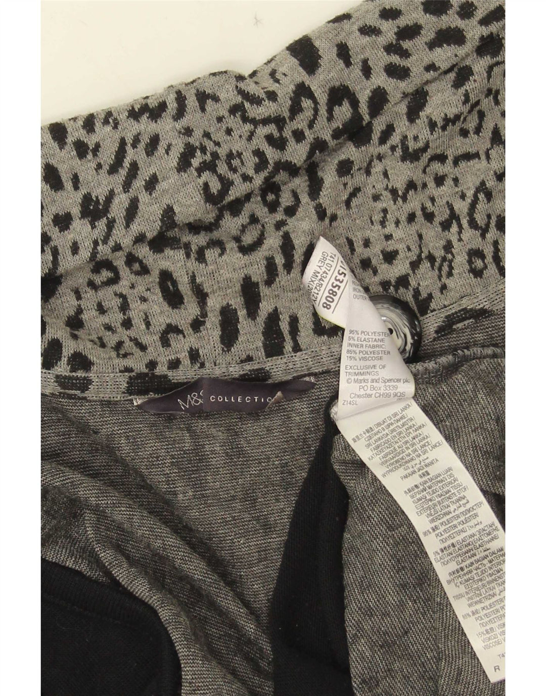 Marks & Spencer Pull cardigan asymétrique pour femme UK 20 2XL Gris