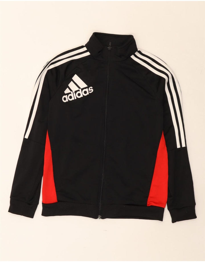 Adidas Veste de survêtement graphique pour garçon 11-12 ans Noir Colourblock