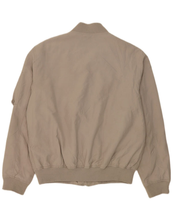 Zara Veste Bomber Homme UK 42 XL Gris Polyester