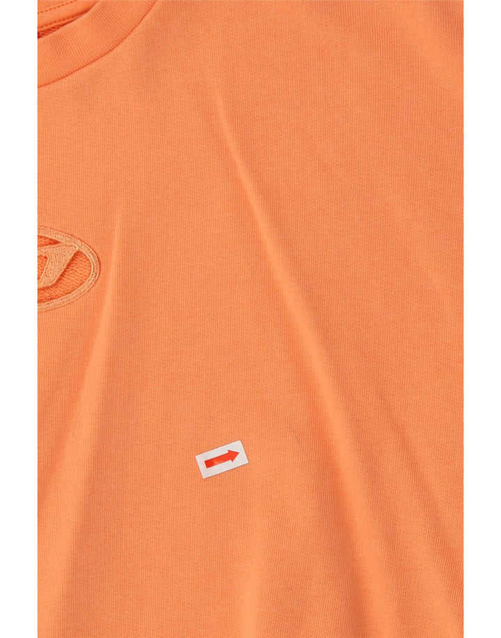 Diesel Sweat-shirt court graphique pour fille 11-12 ans Orange Coton