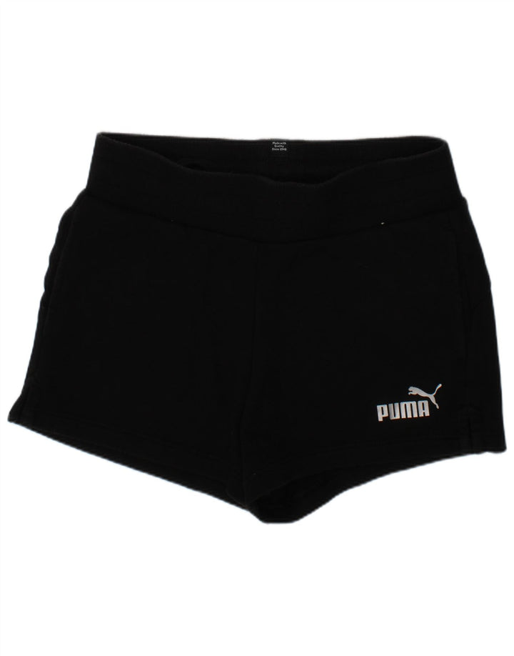 Puma Short de Sport Fille 13-14 Ans Noir Coton