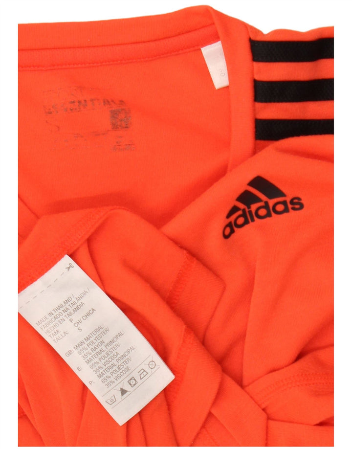 Adidas Climalite T-Shirt Haut Petit Orange Polyester