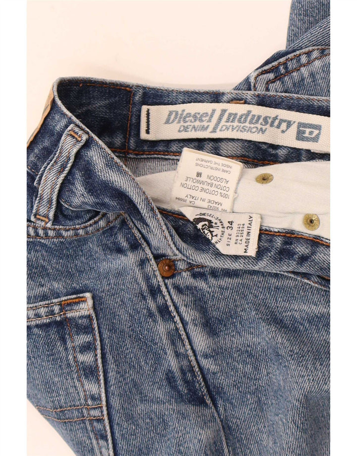 Diesel Jean Droit Homme W34 L30 Bleu Coton