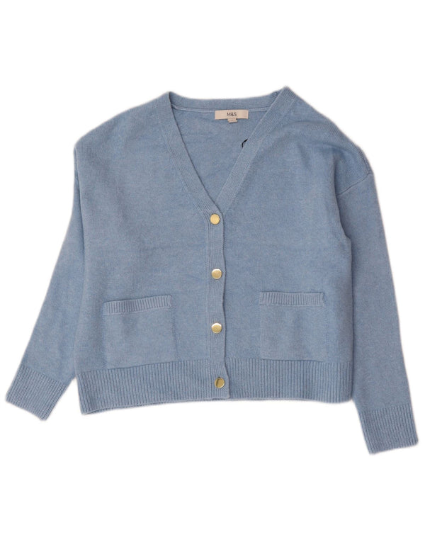 Marks & Spencer Pull cardigan surdimensionné pour femme UK 10 Petit Bleu