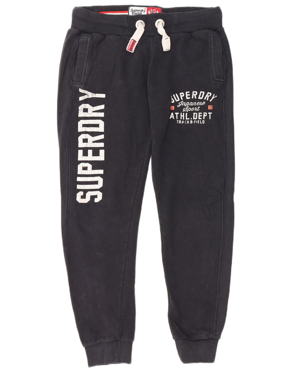 Superdry Pantalon De Survêtement Graphique Joggers Homme Noir Moyen Coton