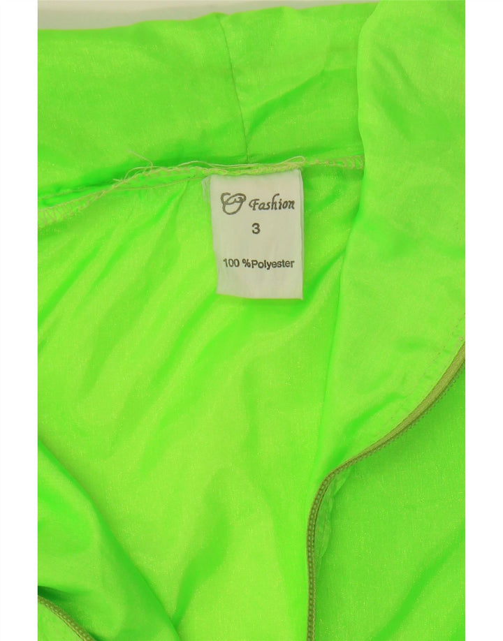 vintage Mens Anorak Rain Jacket UK 40 Grand Polyester Géométrique Vert