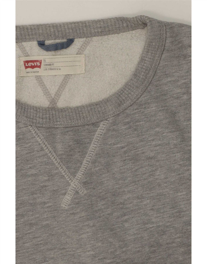 Levi's Sweat-Shirt Coupe Standard Homme XL Gris