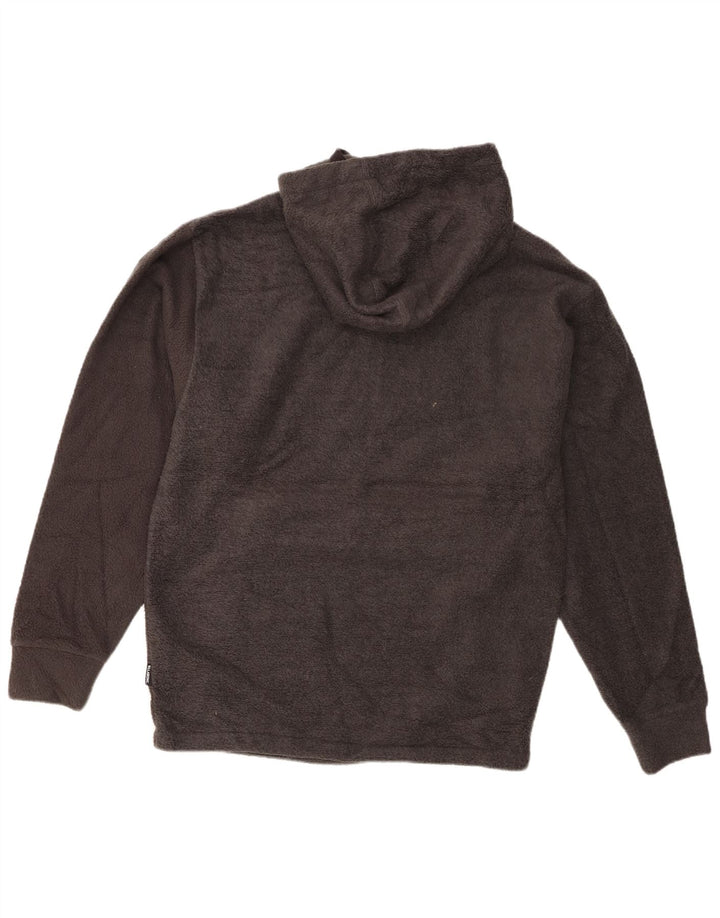 Billabong Pull polaire à capuche et col zippé pour homme Gris moyen Polyester