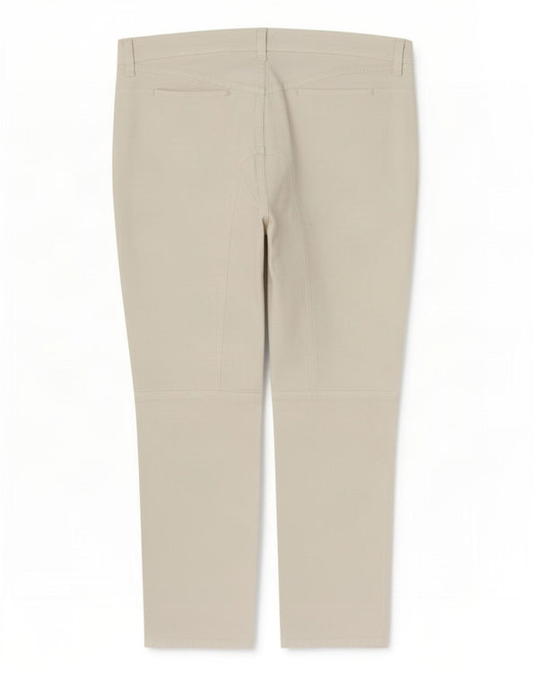 Armani Pantalon court slim pour femme UK 18 XL W36 L25 Coton blanc