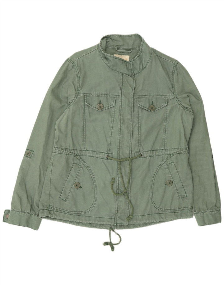 MONSOON Veste utilitaire pour femme UK 16 Large Green Ramie