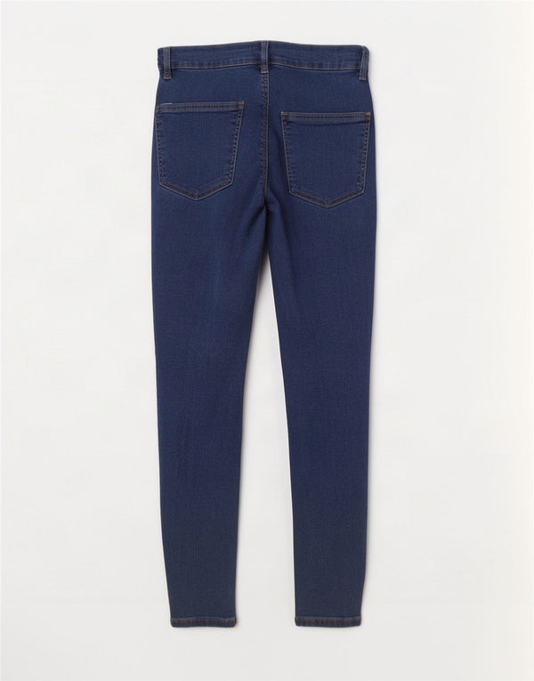 Topshop Femme Joni Jean Skinny Effet Déchiré W30 L27 Bleu Coton