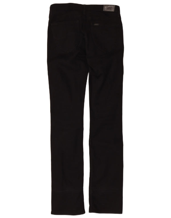 Lee Jean Marlin Slim Droit Femme W30 L35 Coton Noir