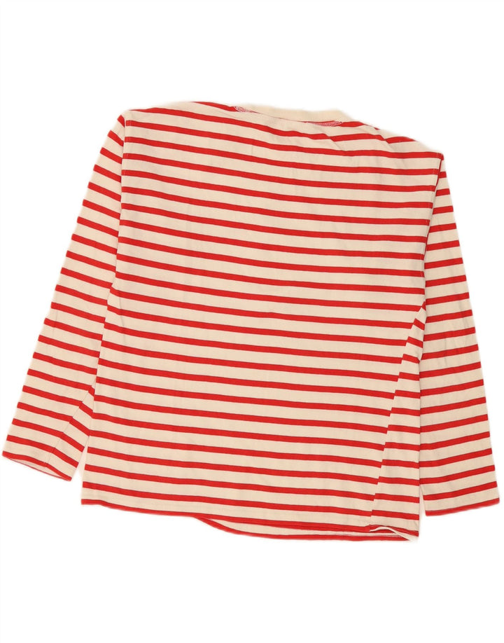 Zara Femme Top Manches Longues UK 44 Medium Off White Rayé