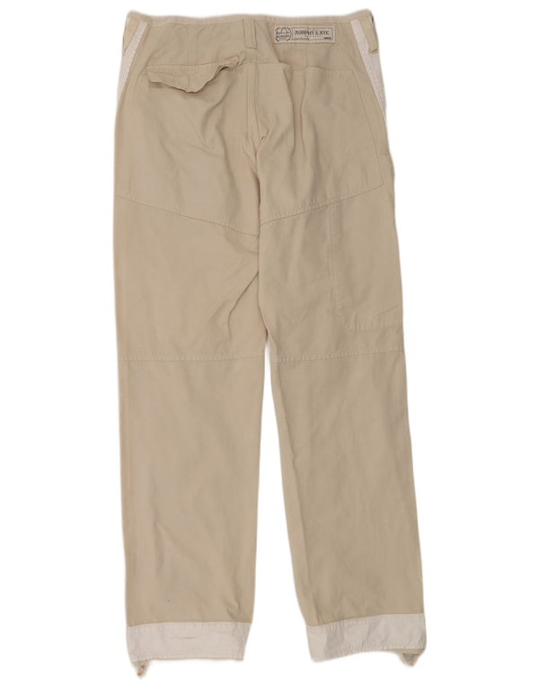 Murphy & Nye Pantalon Chino Droit Homme W34 L34 Blanc Colorblock Coton