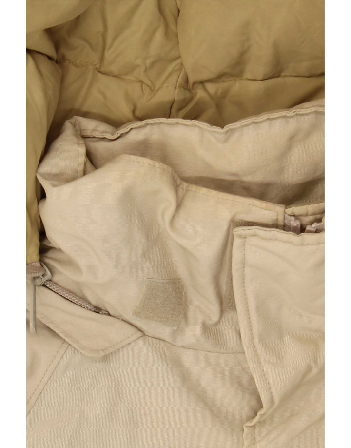 Woolrich Manteau matelassé à capuche pour homme UK 36 Petit Beige