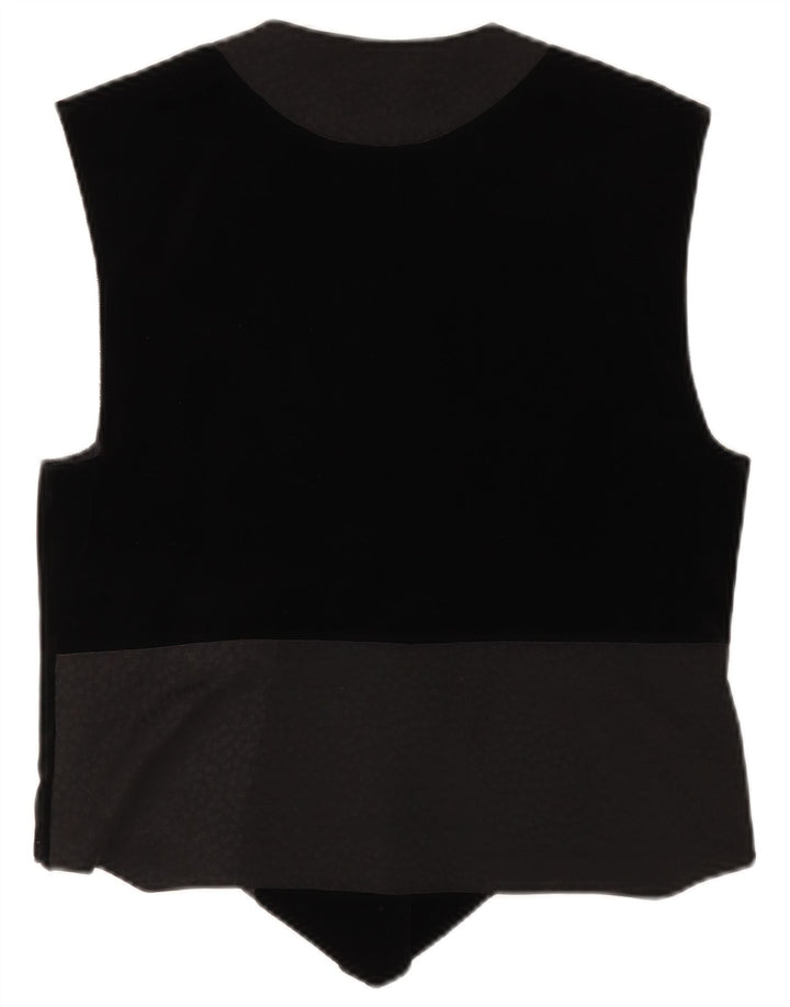 PITTI Gilet Graphique Femme EU 40 Lin Noir Moyen