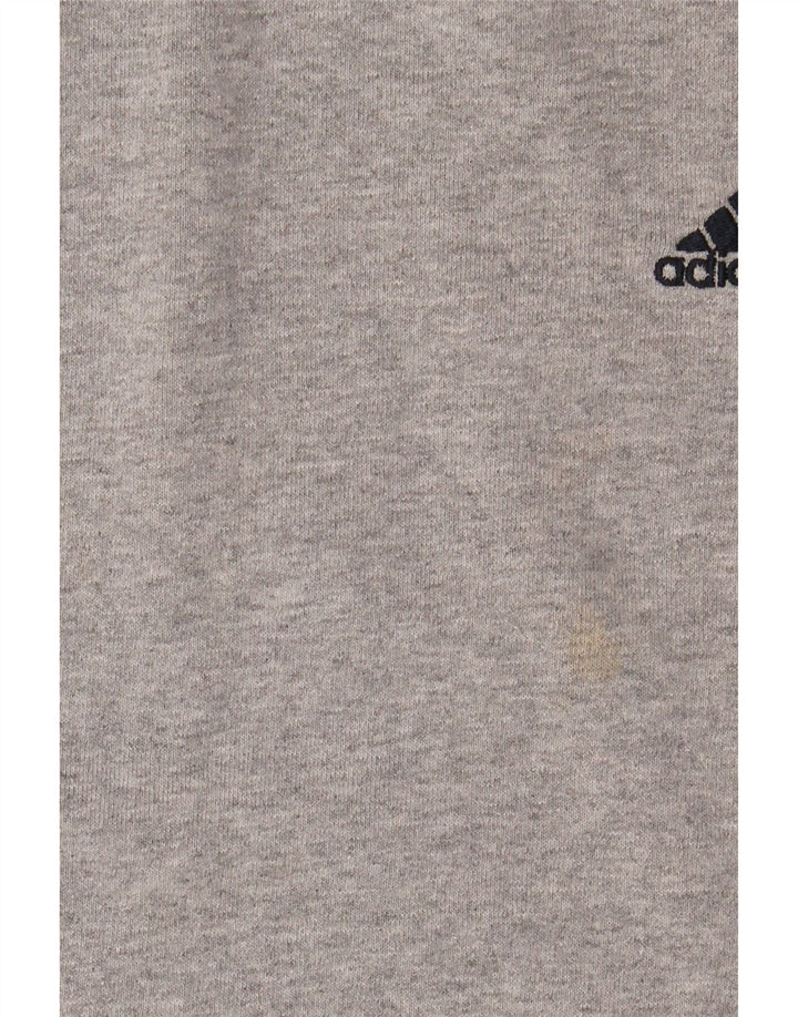 ADIDAS Sweat-shirt pour homme en coton color block gris 2XL