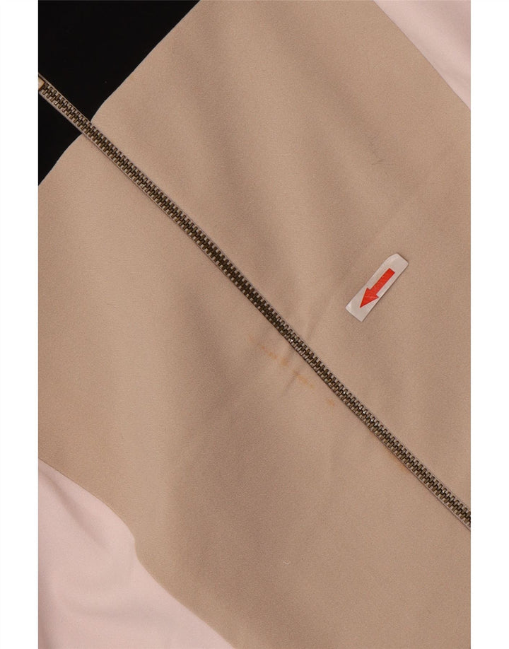 Marks & Spencer Veste Bomber Femme UK 12 Beige Moyen Colorblock