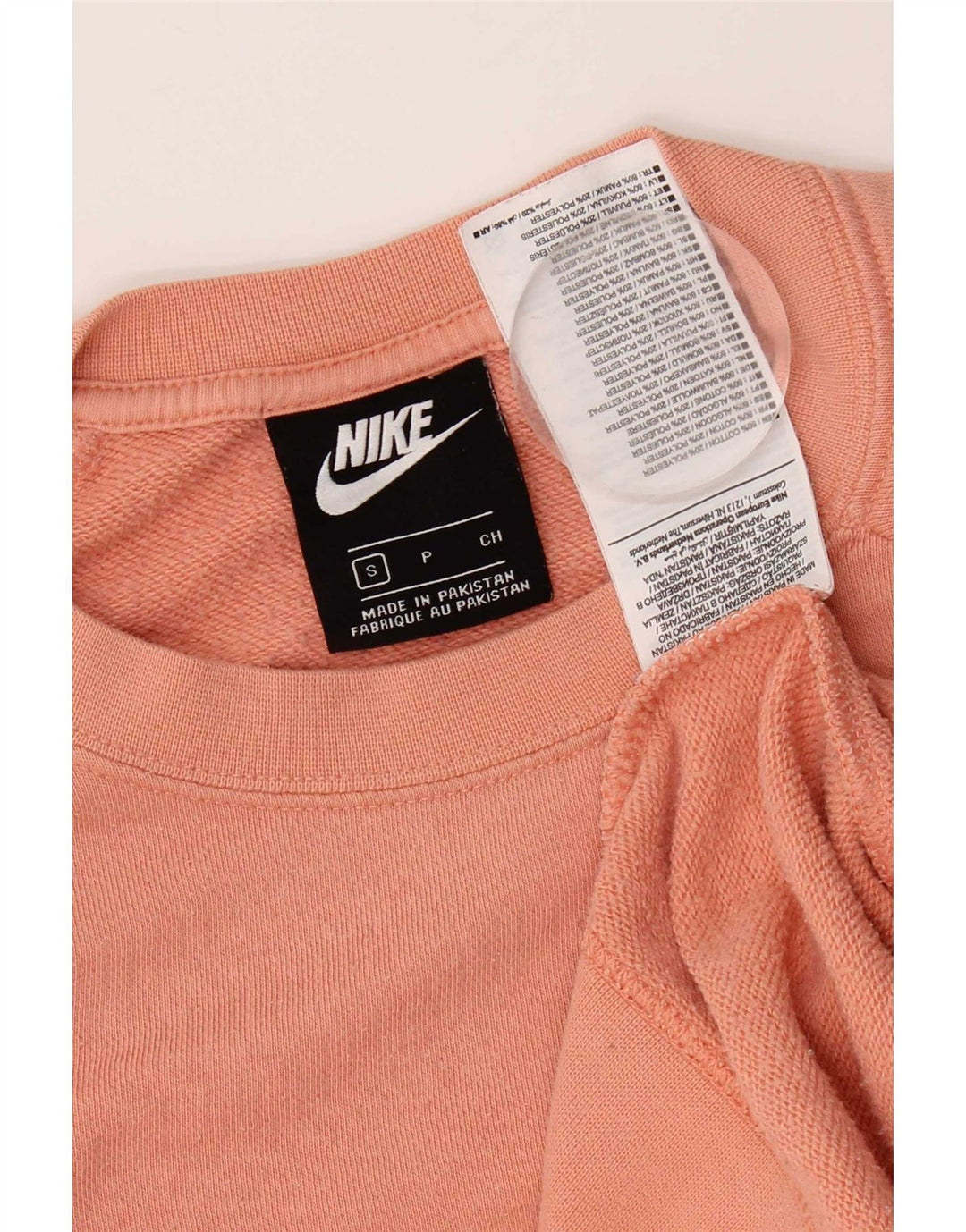 Nike Sweat-shirt surdimensionné pour femme UK 10 Petit coton rose