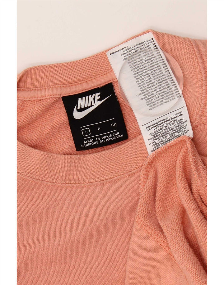Nike Sweat-shirt surdimensionné pour femme UK 10 Petit coton rose