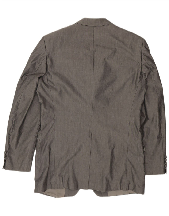 Hugo Boss Veste blazer à 3 boutons pour homme UK 42 XL Gris Coton