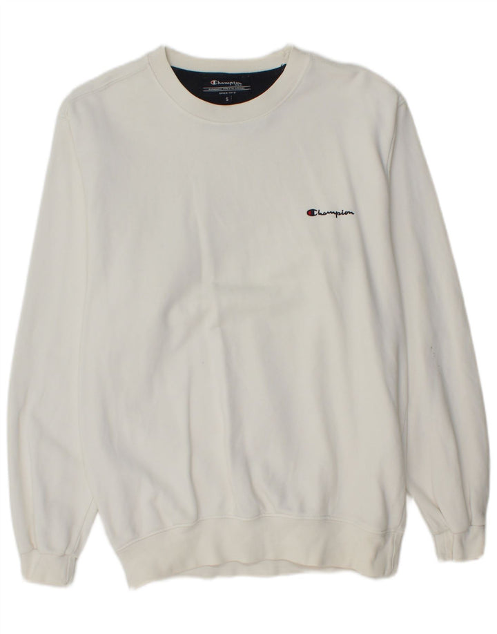 Champion Sweat-shirt pour homme en coton blanc Petit